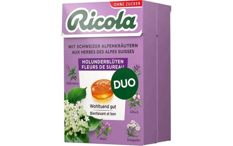 Ricola Bonbons Holunderblüte 2 x 50 g