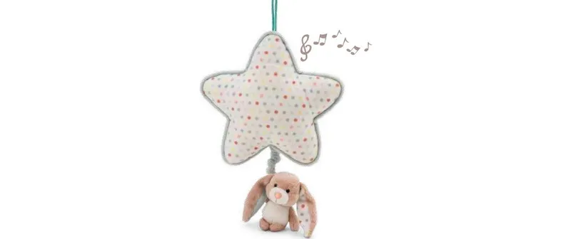 My First Nici Spieluhr Stern avec Hase Fjella