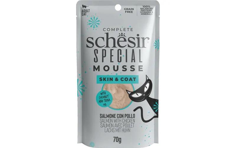 Schesir Nassfutter Special Mousse Skin&Coat, 70 g