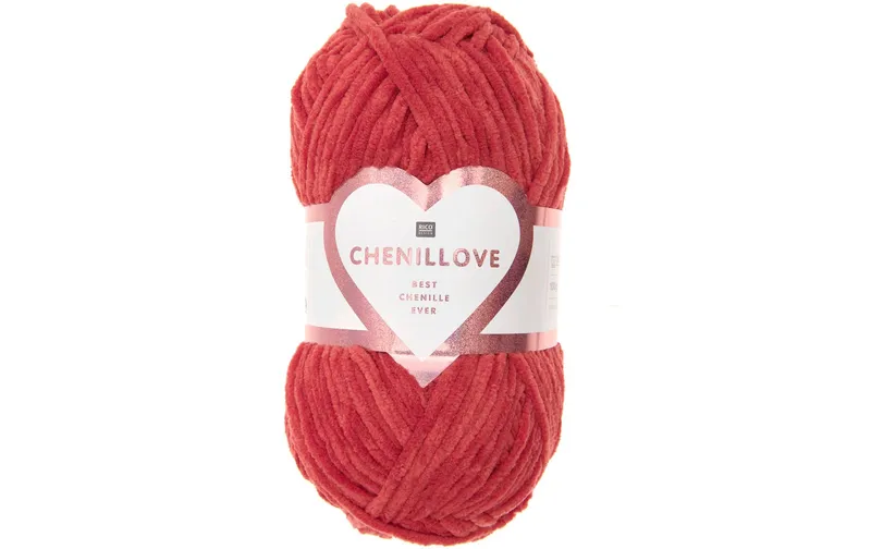 Rico Design Wolle Chenillove 100 g, rosso