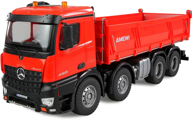 Amewi Mercedes-Benz Arocs Muldenkipper 8 x 4/4, red 1:18 RTR