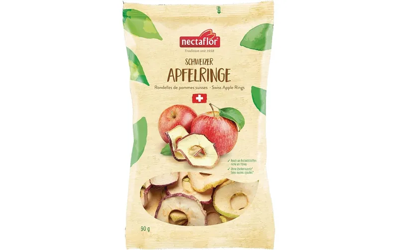 Nectaflor Schweizer Apfelringe 90 g