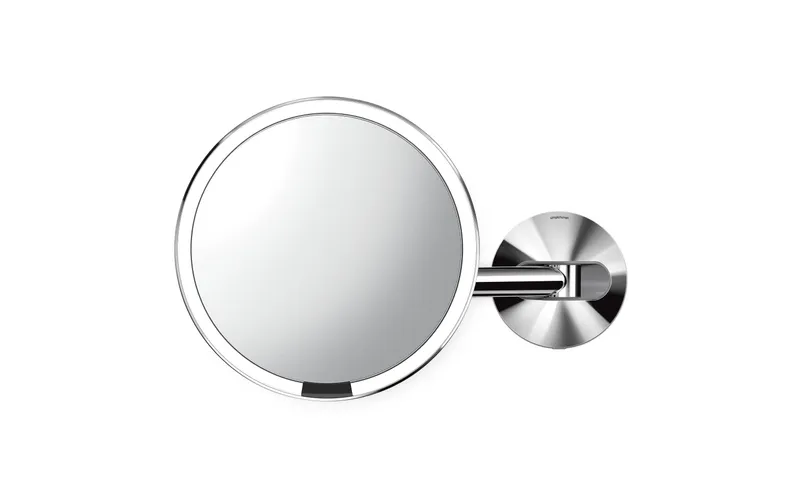 Simplehuman Kosmetikspiegel avec Sensor avec support mural argent