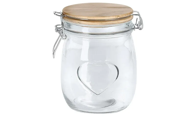 Zeller Present Vorratsglas Heart 0.75 l, transparent
