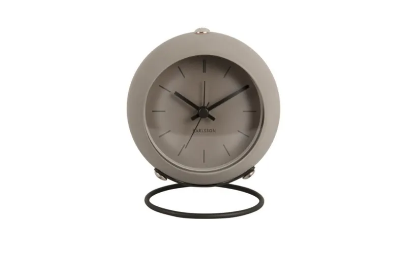 KARLSSON Klassischer Wecker Globe grey