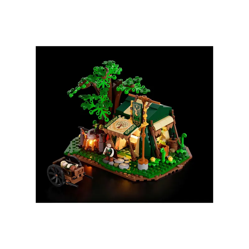 Lumibricks Waldhütte Kunststoffbausatz mit Beleuchtung
