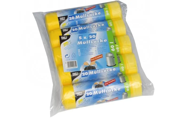Weita refuse sacks Papstar 60 l, 100 pieces
