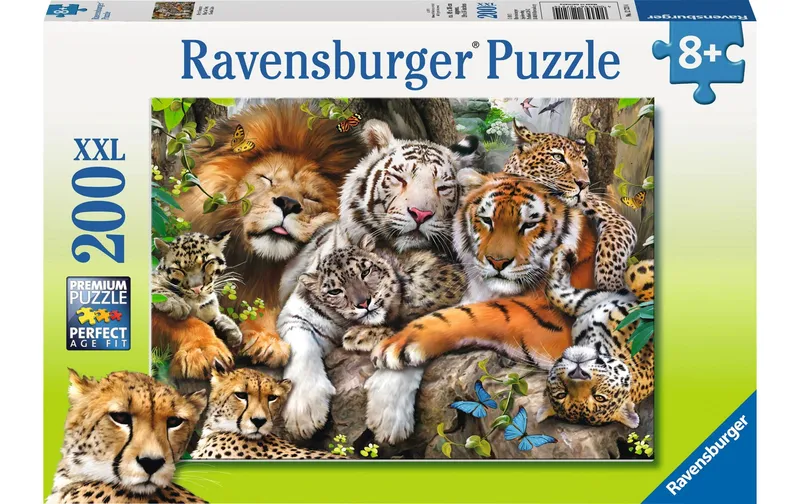 Ravensburger Puzzle Schmusende Raubkatze 200 XXL Teile