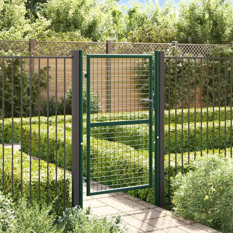 Zauntor Stahl 100x150 cm verde