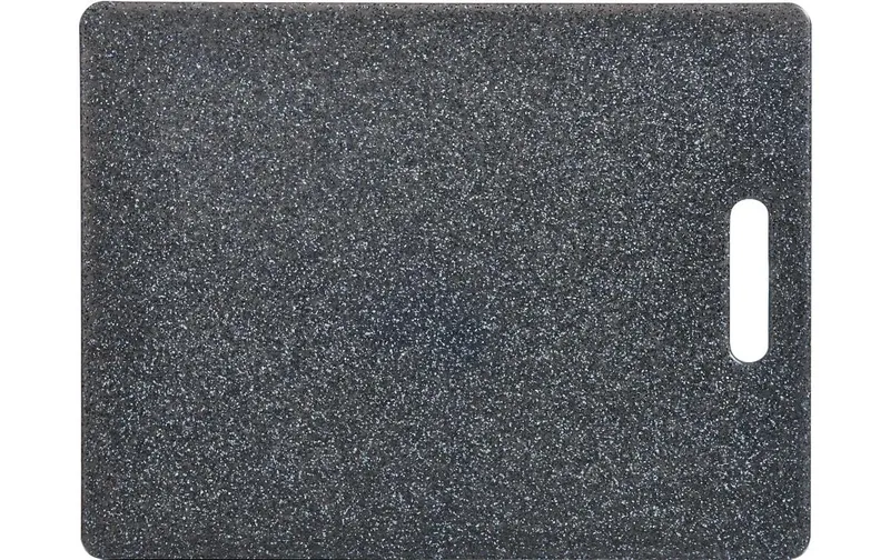 Zeller Present Planche à découper aspect granit 36.5 x 27.5 x 0.8 cm, Anthracite