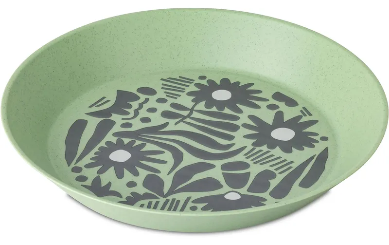 Koziol Suppen- & Pastateller Blomster 4 pezzi, verde