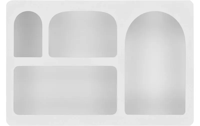 House Nordic Wandregal Bryne 40 x 13 x 60 cm, white