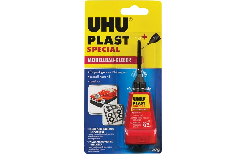 UHU Plast Special Modellbauklebstoff 34 ml, Transparent
