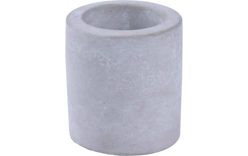 müller Kerzen Kerzenhalter 2 in 1 Stone 6.5 x 6 cm, 1 pieces, Steingrau