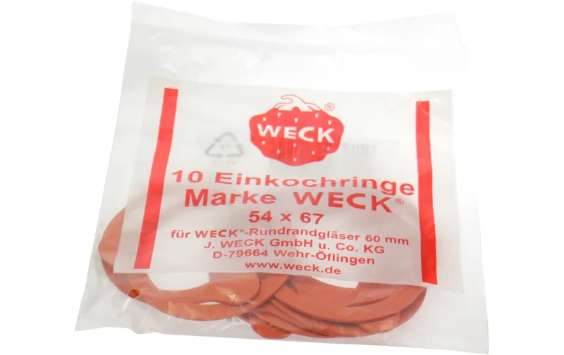 Weck Gummidichtring Ø 6 cm 10 pezzi, rosso
