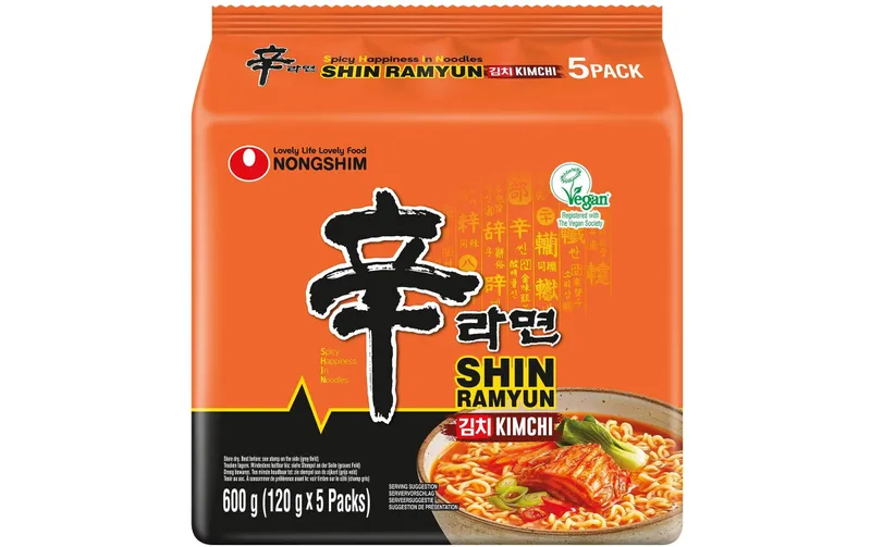 Nongshim Nudelsuppe Kimchi 5 x 120 g