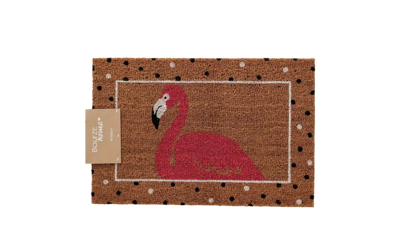 Boltze Fussmatte Flamingo 60 x 40 cm, multicolore
