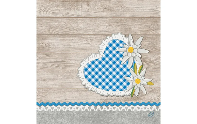 Duni Papierservietten Alpen Flair 40 cm x 40 cm, 60 pezzi