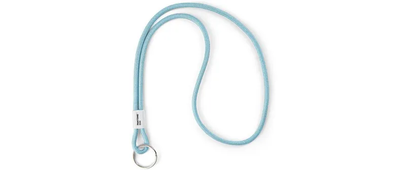 Pantone by Copenhagen Design Schlüsselanhänger Gross Nylon Metall Light Blue 550 Blau