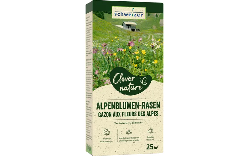 Eric Schweizer Alpenblumen-Rasen Clever Nature, 625 g