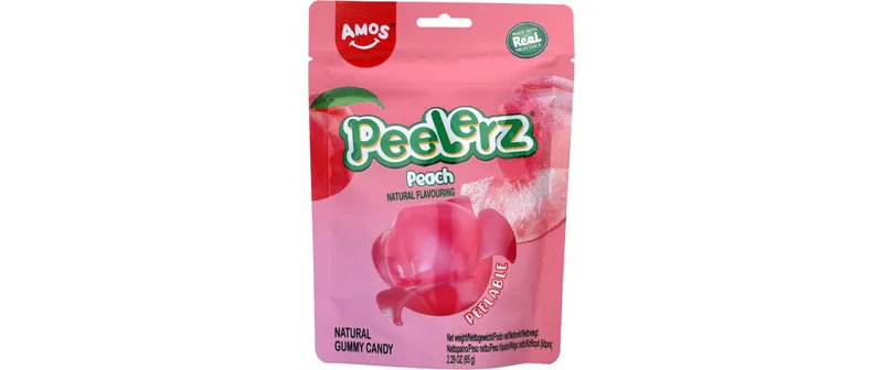 Amos Fruchtgummi Peelerz Peach 65 g