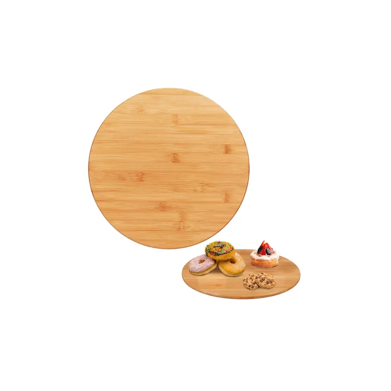 relaxdays Drehteller Bambus 40 cm Natur