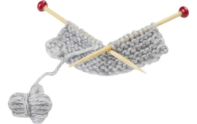 HobbyFun Mini-Utensilien Strickzeug gris