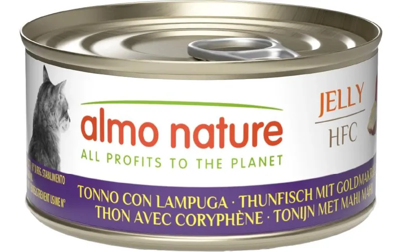 Almo naturale Nassfutter HFC Jelly Thunfisch mit Goldmakrele 70 g