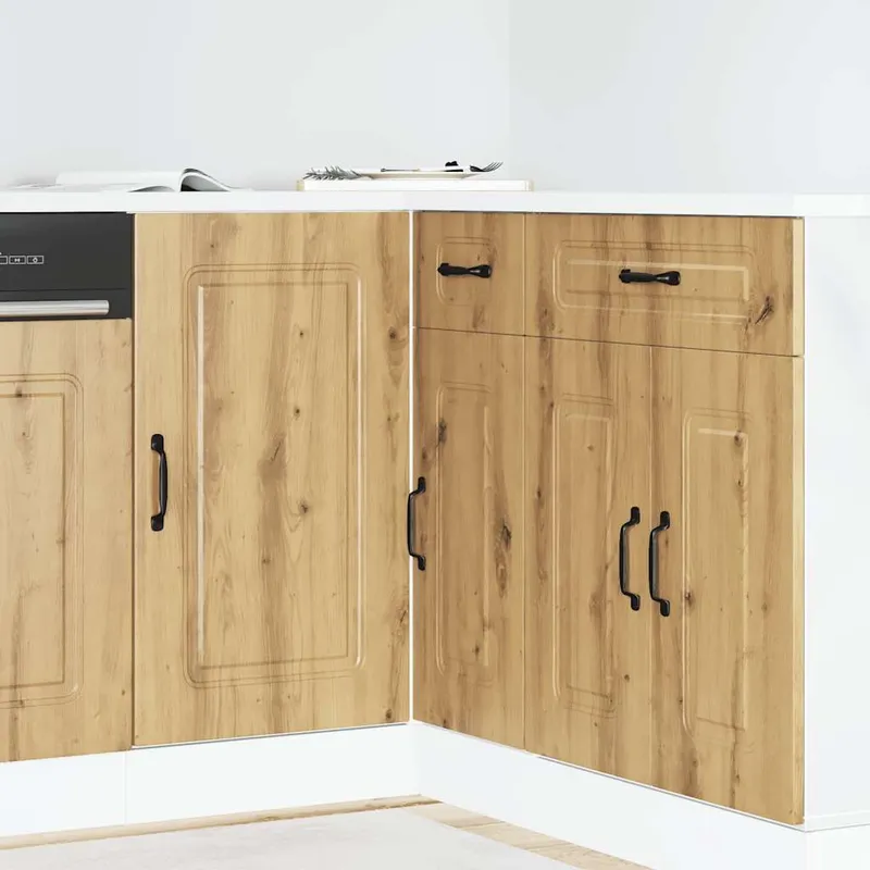 Küchenunterschrank Kalmar Artisan-Eiche Holzwerkstoff