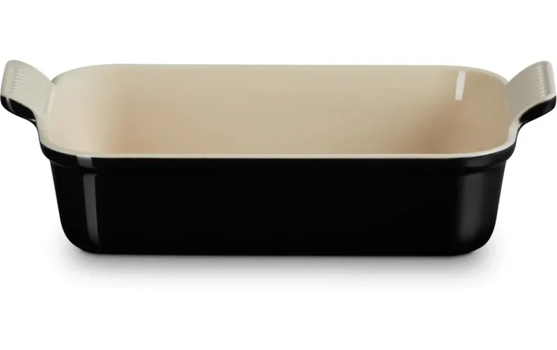 Le Creuset Auflaufform Tradition, 26 cm Eckig, nero