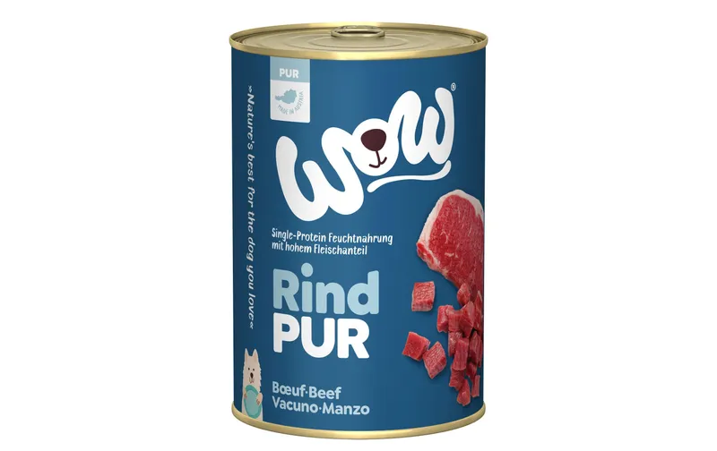 WOW Nassfutter Pur Rind Single Protein, 400 g