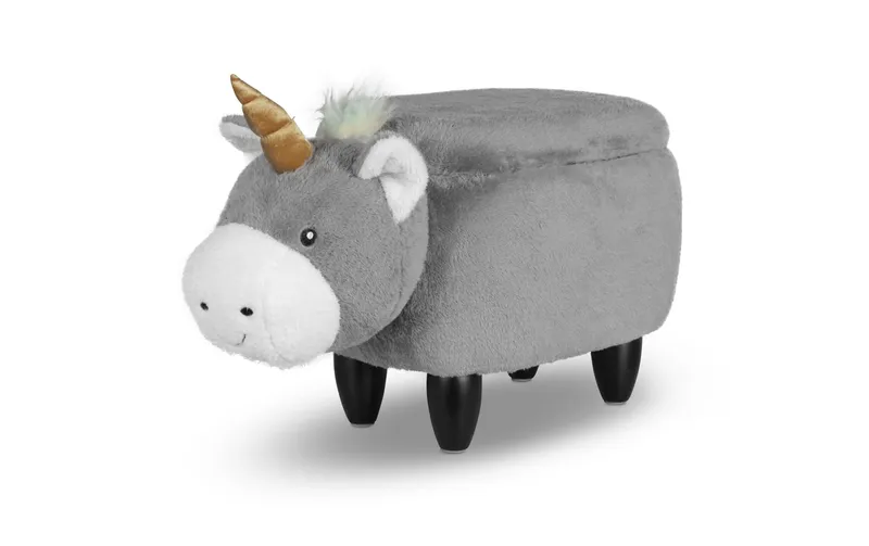 zoosy Kinderhocker Einhorn Enea gris