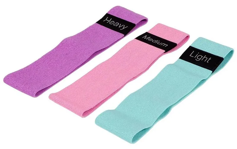 Fitcom Stoff Mini Band Set, 3 Widerstandsstufen