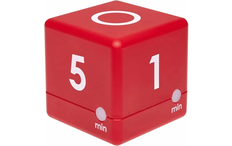 TFA Dostmann Küchentimer Cube rouge