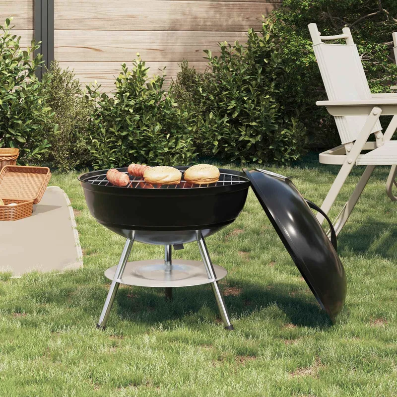Grill charbon 36,5 x 36,5 x 40 cm Acier allié et acier chromé