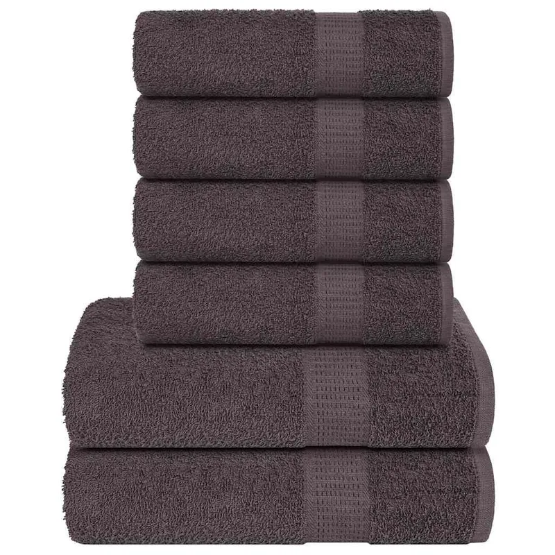 6-tlg. Handtuch-Set FROGN Anthrazit 360 g/m²