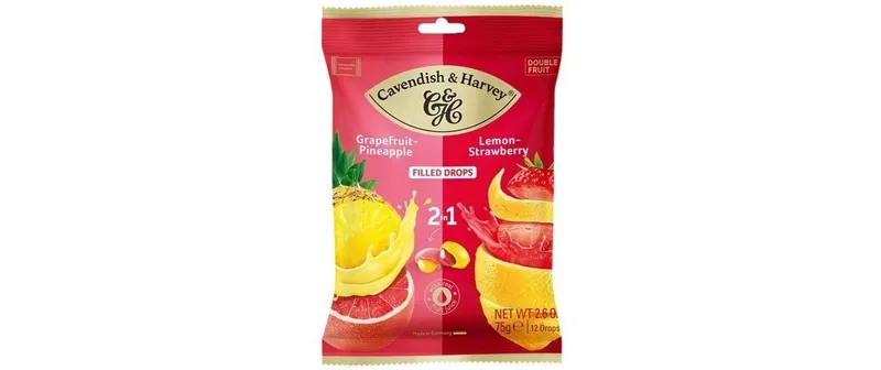 Cavendish & Harvey 2in1 Grapefruit-Pineapple & Lemon-Stawberry 75 g