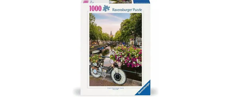 Ravensburger Puzzle Fahrrad and Blumen in Amsterdam 1000 Teile
