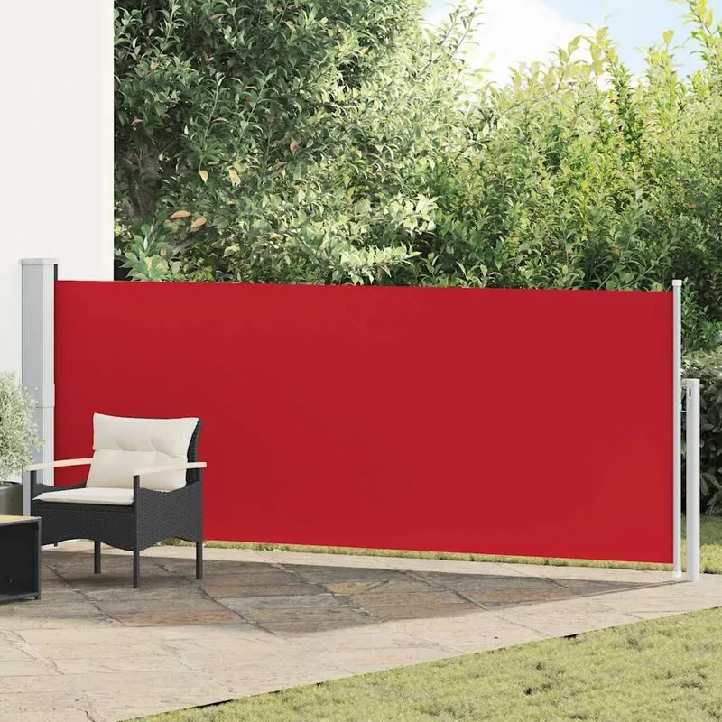 Ausziehbare Seitenmarkise 140×500 cm Rot