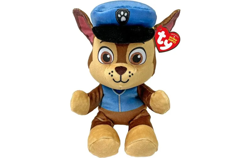 Ty Plüsch Paw Patrol Chase 20 cm, bleu, brun