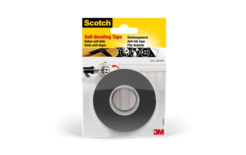 Scotch Doppelseitiges Klebeband Dichtung 25 mm x 3 m, noir