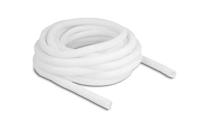 Delock Geflechtschlauch Selbstschliessend 10 m x 13 mm blanc