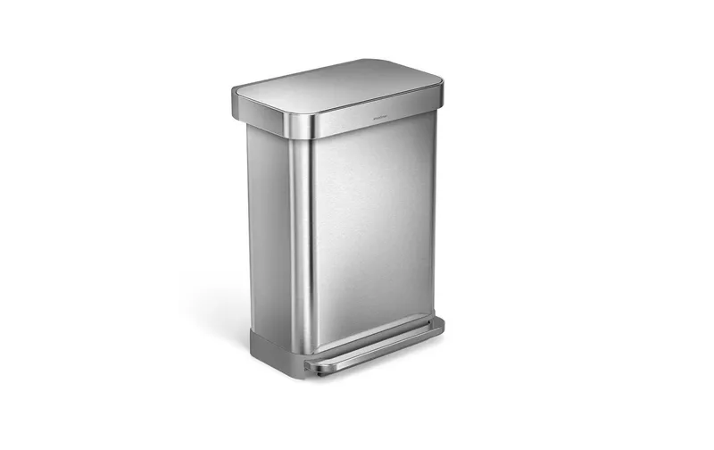 Simplehuman Treteimer CW2023 55 Liter, Silber