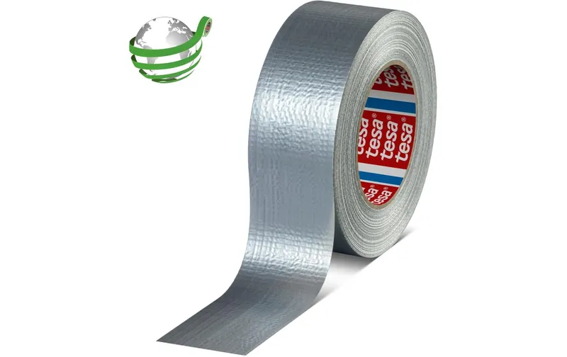 tesa 60462 Duct Tape 50 mm x 50 m, Silber/Grau