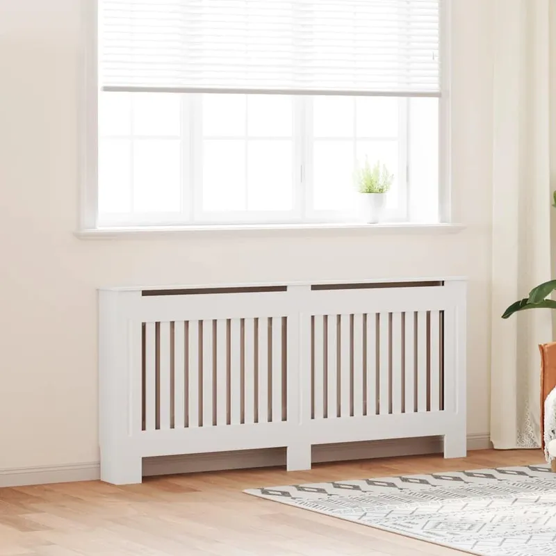 Heizkörperabdeckung bianco derivato del legno 172 cm