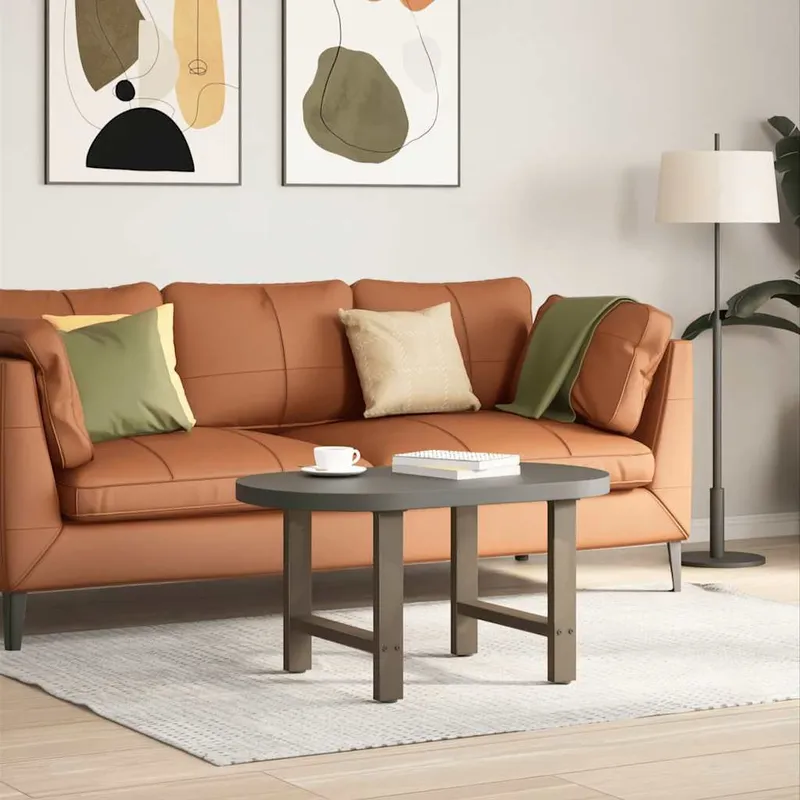Couchtischbeine naturalestahl 2 Stk. 50x(42-43) cm Stahl