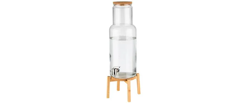 Distributeur de boissons APS Nordic Wood 7,5 Litres, Transparent