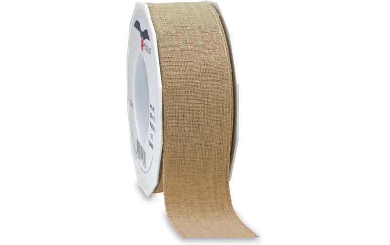 Pattberg Textilband Leinen 40 mm x 15 m, naturalee