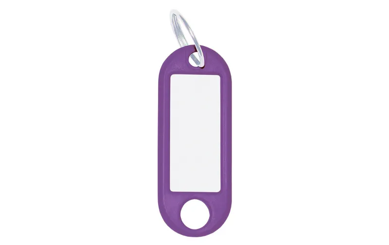 WEDO Schlüsselanhänger 18 mm mit Ring, Violett, 100 Stück