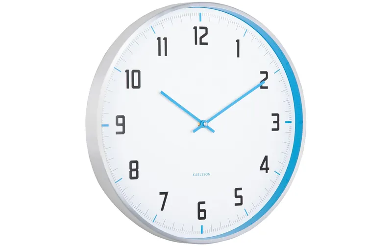 KARLSSON Wanduhr Sporty Bright blue